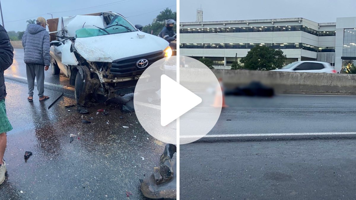 Homem de 45 anos morre após ser atropelado por caminhão na BR-470 em SC