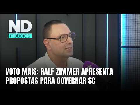 Ralf Zimmer, candidato ao governo de SC, participa de entrevista exclusiva