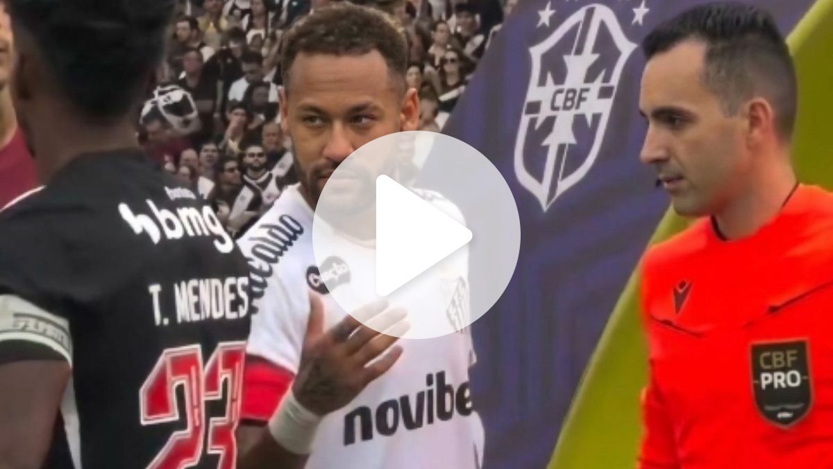 VÍDEO: Thiago Mendes deixa Neymar ‘no vácuo’ antes de Vasco x Santos