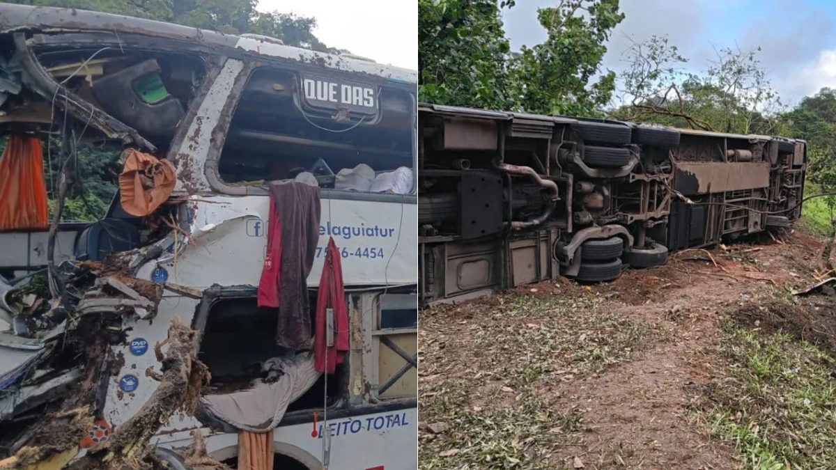 Ônibus de turismo que tombou e matou dez pessoas em rodovia do RJ viajava sem autorização, diz ANTT