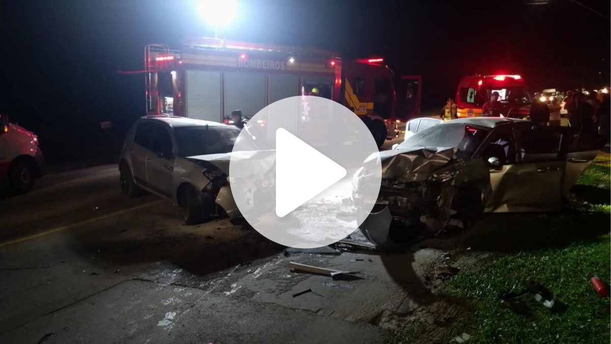 Idoso de 62 anos morre em acidente de trânsito em rodovia de SC; outras cinco pessoas ficaram feridas