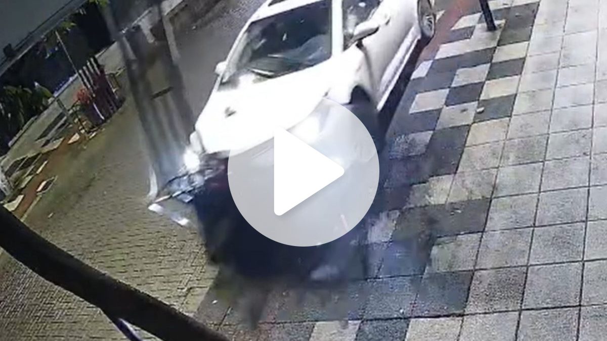 ‘Eu tô ótima’: médica invade rua estratégica na contramão, derruba estruturas e causa interdição em cidade de SC