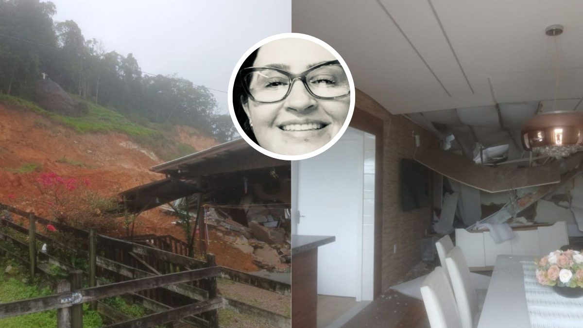 Filha de mulher morta soterrada enquanto dormia em SC segue em estado grave na UTI após terra cair sobre casa na madrugada do último domingo