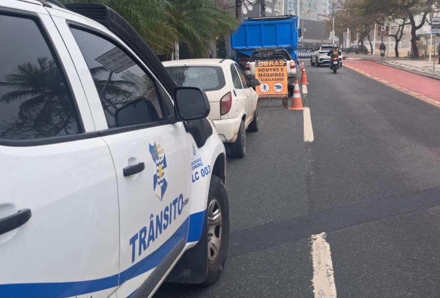 Avenida Atlântica tem alterações para obras de gás natural