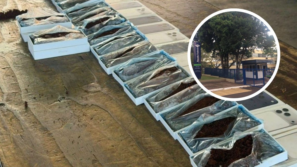 Receita Federal se manifesta sobre as 19 caixas de iPhones cheias de terra em van na Ponte da Amizade, mas revela mistério sobre intenção do autuado