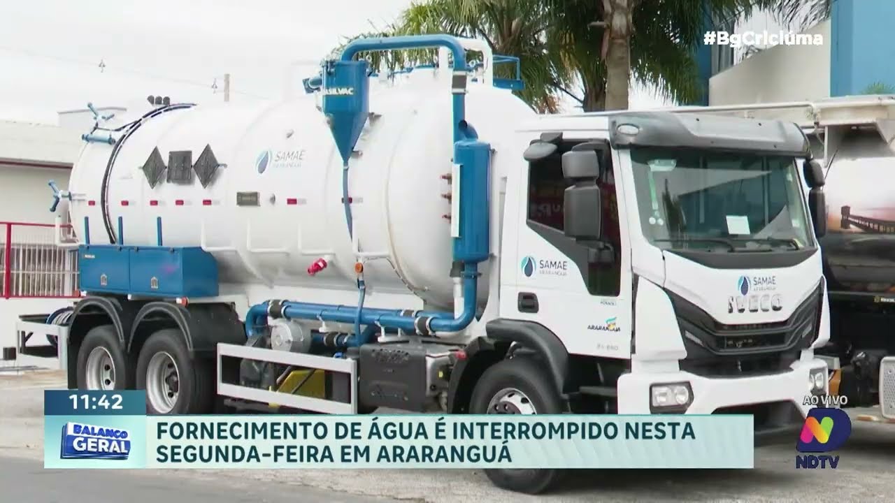 Abastecimento de água é interrompido nesta segunda em Araranguá