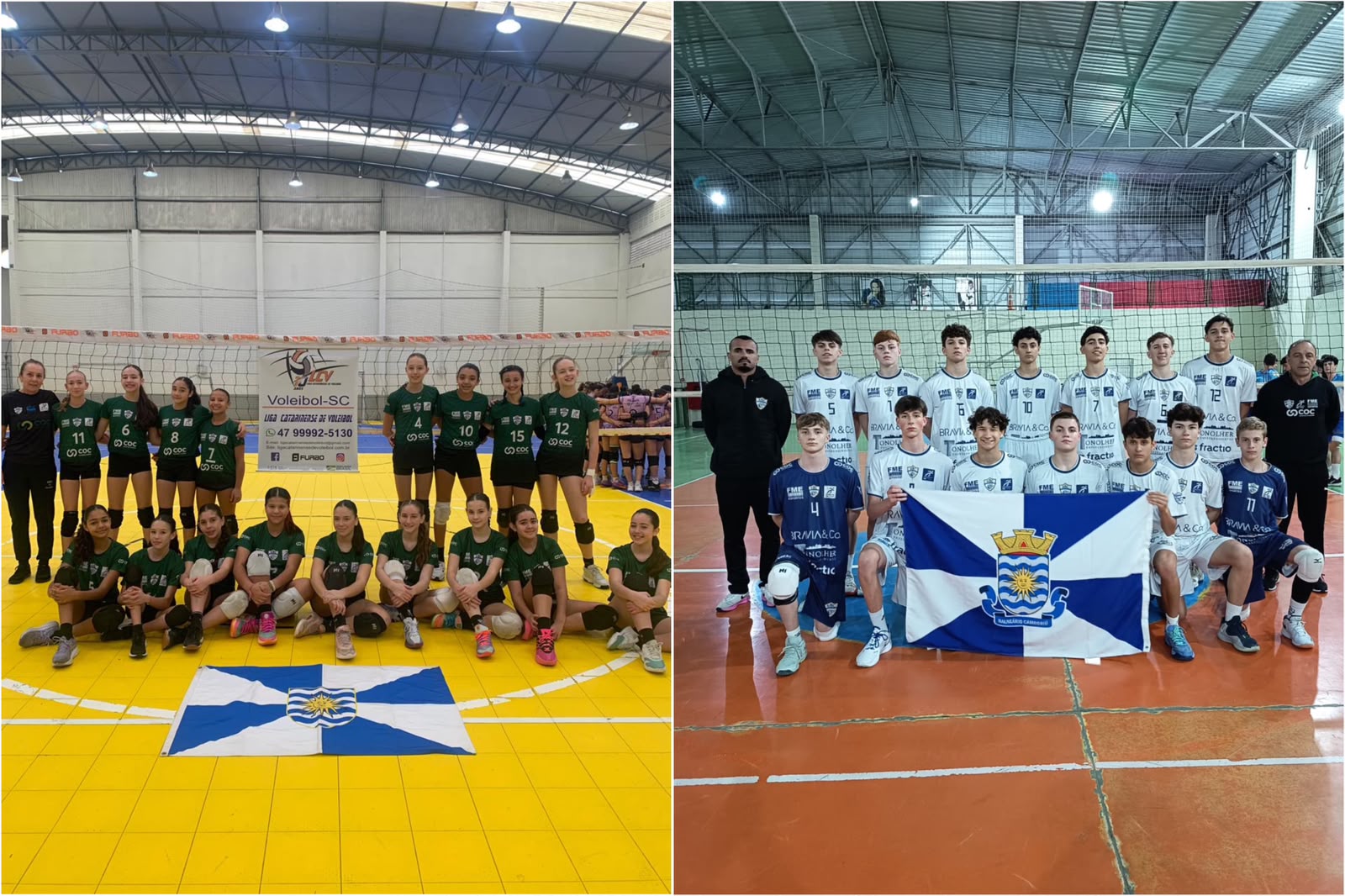 Equipes do voleibol de BC avançam para próximas fases de competições estaduais