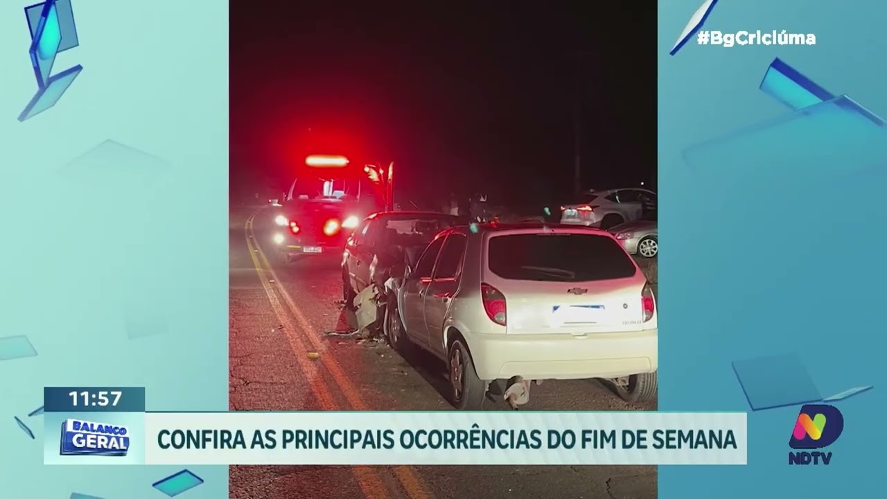 Confira as principais ocorrências do fim de semana em SC