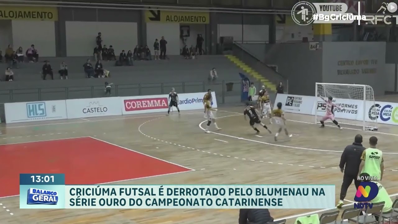 Criciúma Futsal perde para o Blumenau e segue em décimo lugar