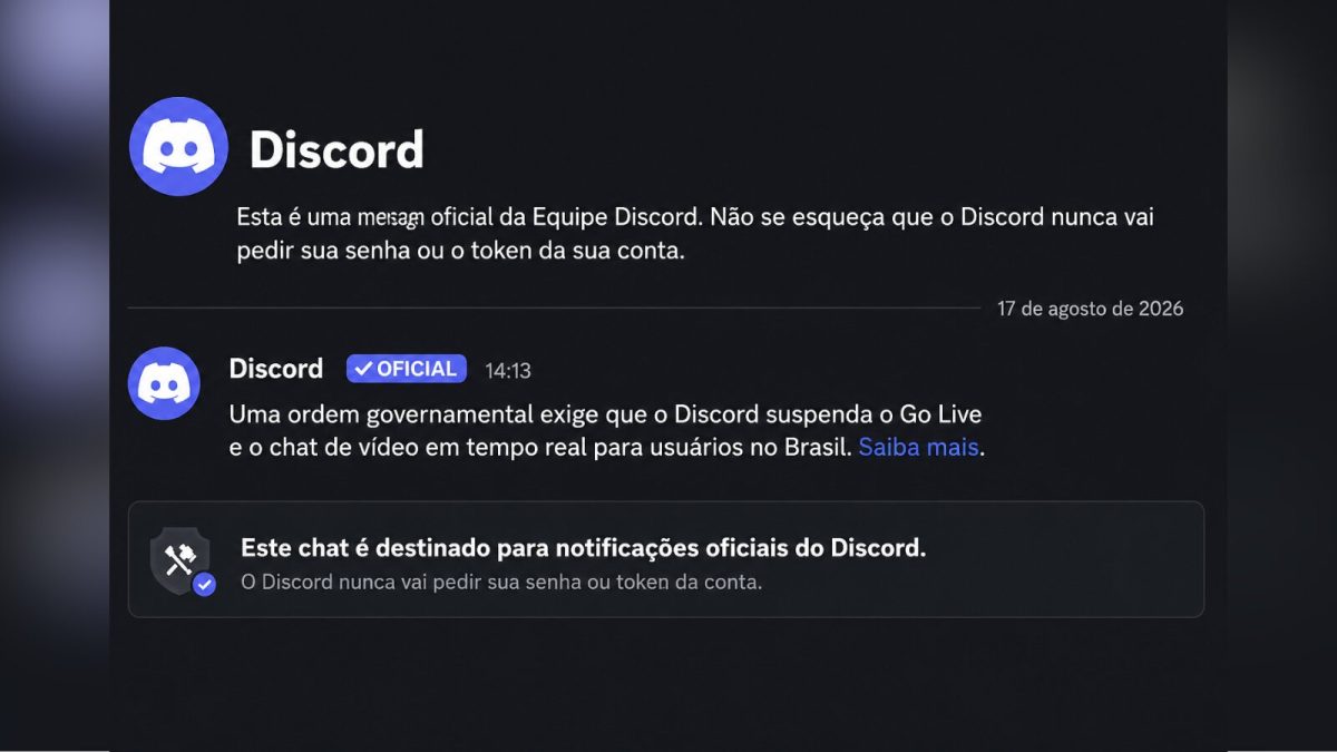 Discord começa a suspender lives no Brasil após decisão da ANPD; entenda o que muda