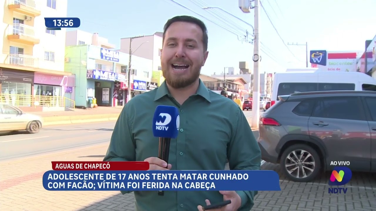 Adolescente de 17 anos ataca cunhado com facão em Águas de Chapecó
