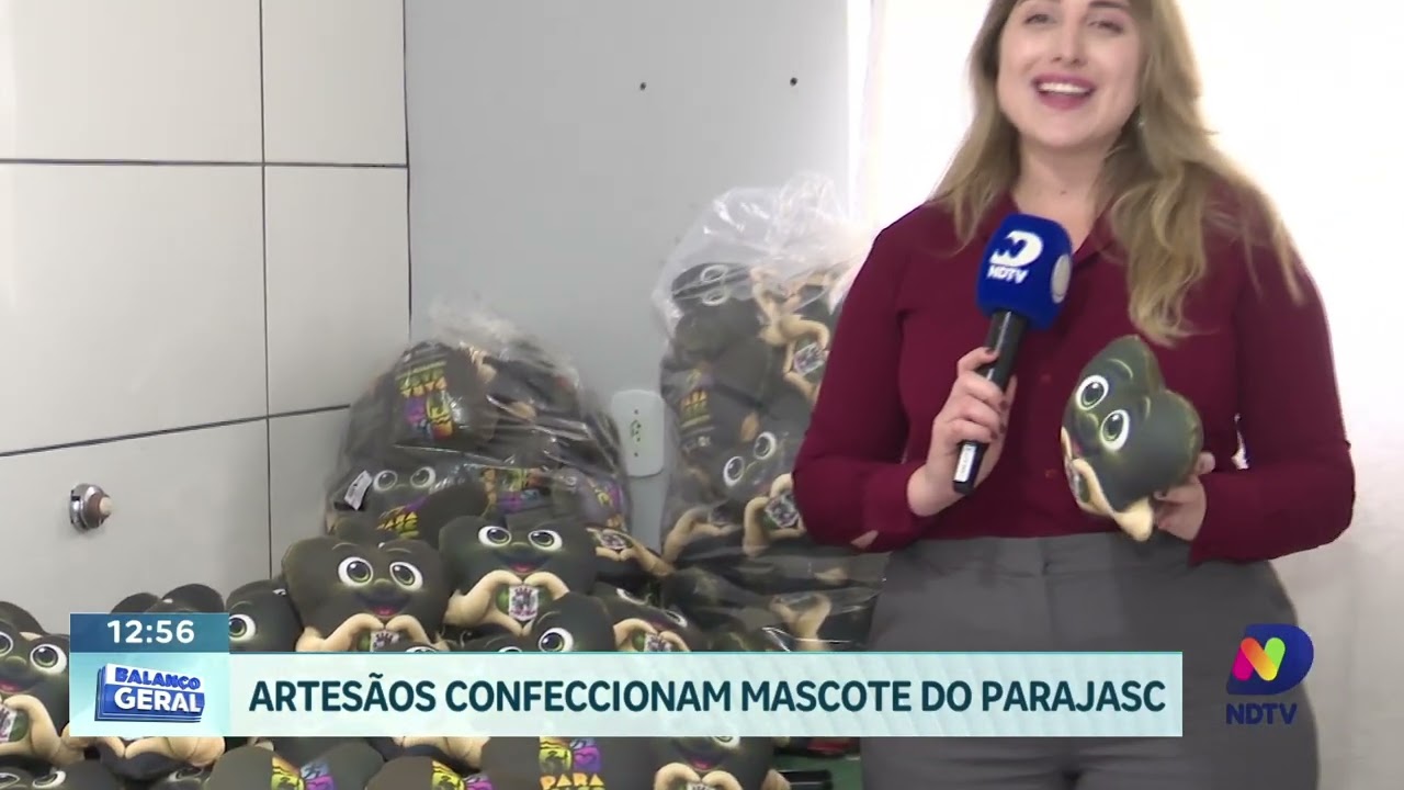 Mascote do Parajasc ganha versão artesanal feita em Chapecó
