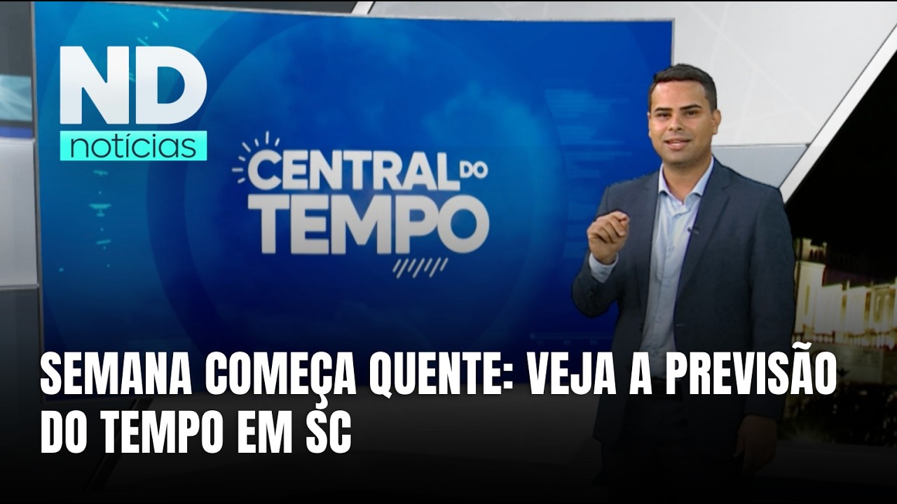 Semana começa com calor e terça-feira terá tempo firme em SC
