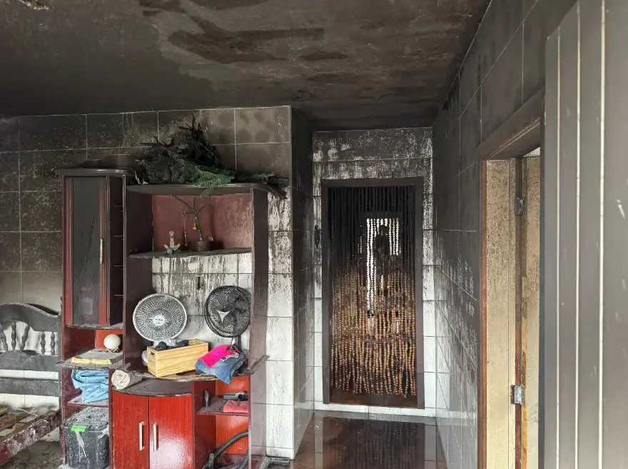 Bombeiros detalham atendimento a incêndio em residência no bairro Dom Joaquim