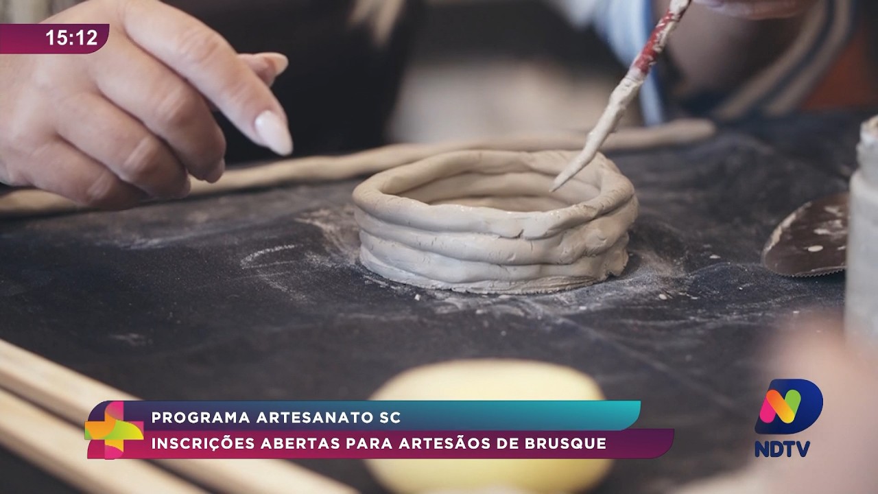 O Programa Artesanato SC está com inscrições abertas para artesãos de Brusque.