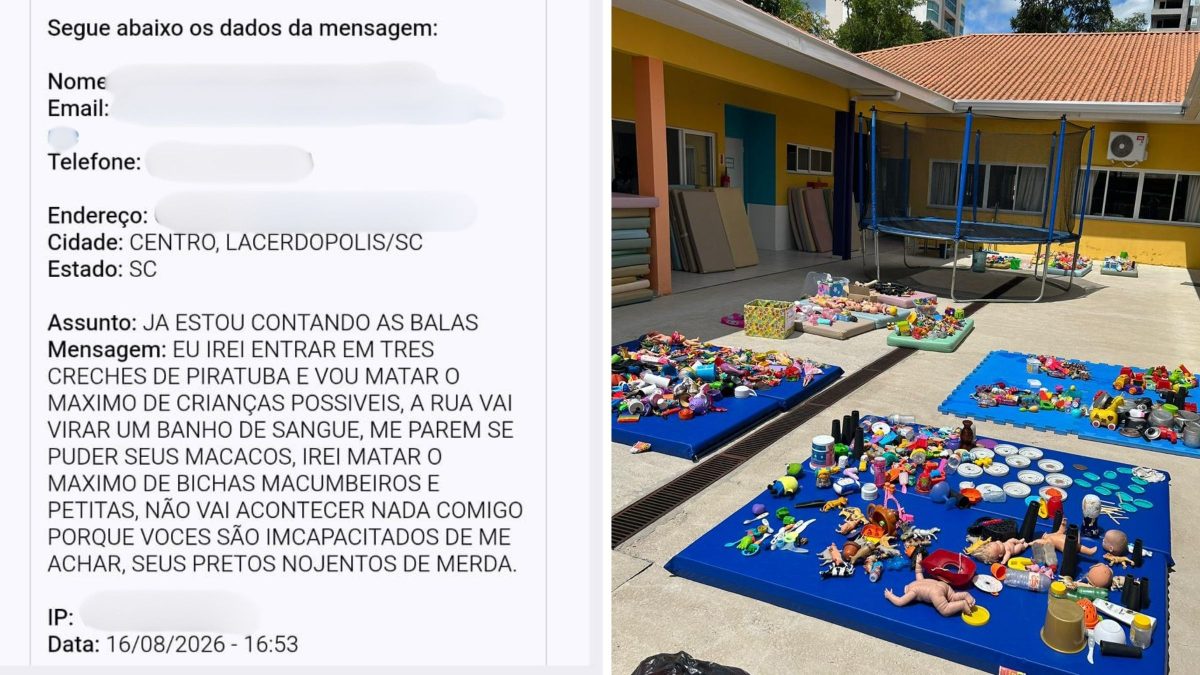 ‘Já estou contando as balas’: adolescente ameaça atacar três creches e mobiliza polícia em SC
