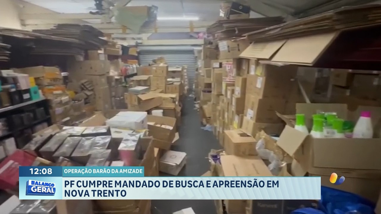 Operação Barão da Amizade: PF cumpre mandado em Nova Trento