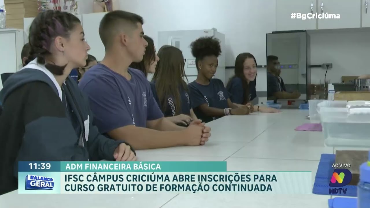 IFSC Criciúma oferece curso gratuito de formação continuada