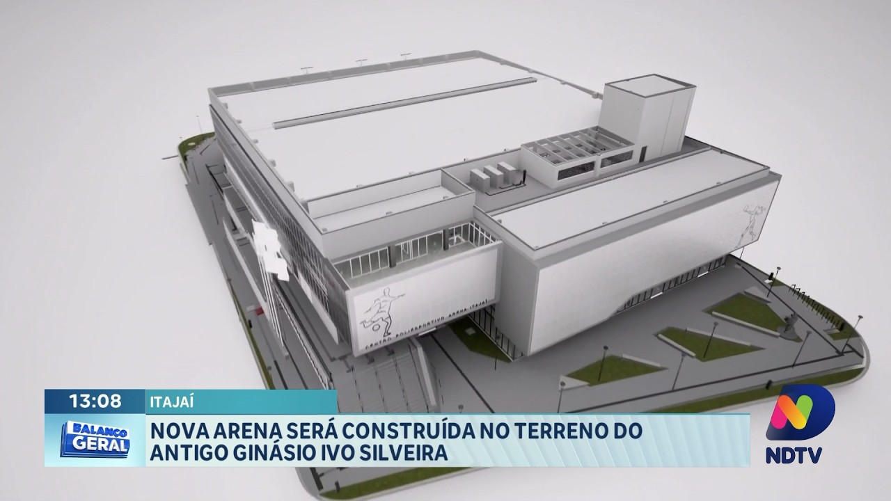 Nova arena será construída no antigo Ginásio Ivo Silveira em Itajaí