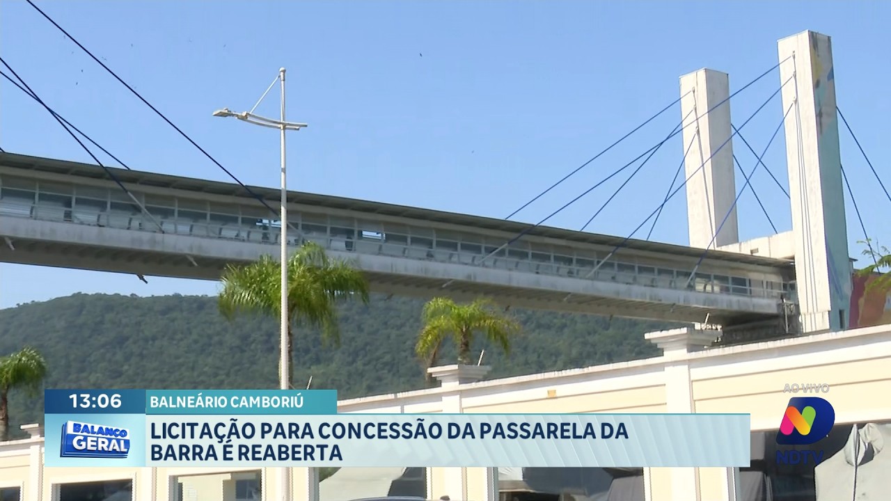 Balneário Camboriú reabre licitação para concessão da Passarela da Barra