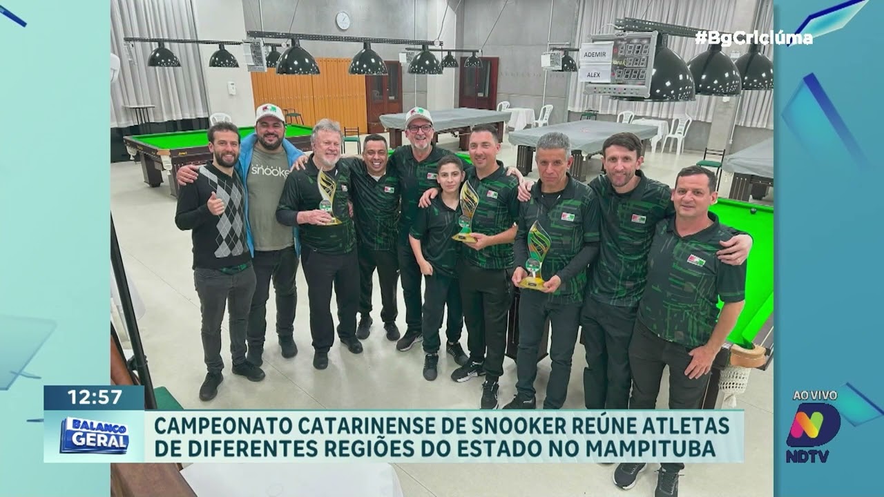 Alex Andrade conquista etapa do Campeonato Catarinense de Snooker