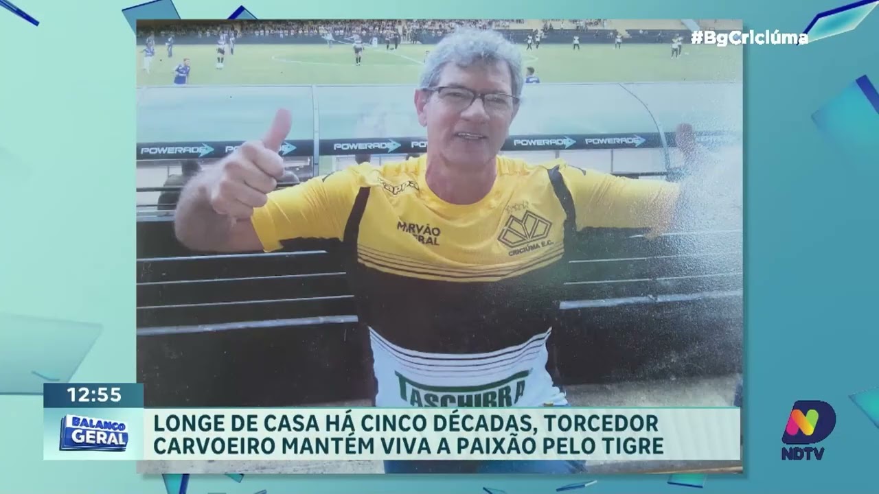 Torcedor do Criciúma mantém paixão pelo clube longe de casa