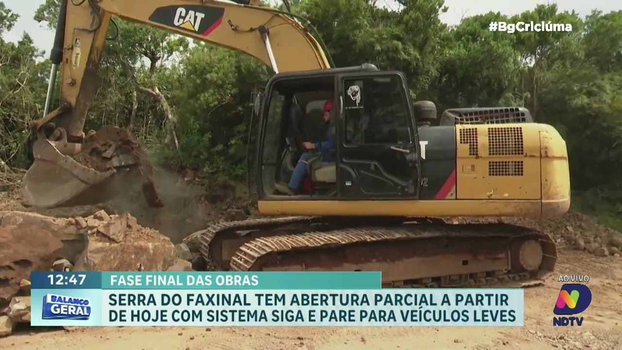 Serra do Faxinal tem abertura parcial com sistema siga e pare