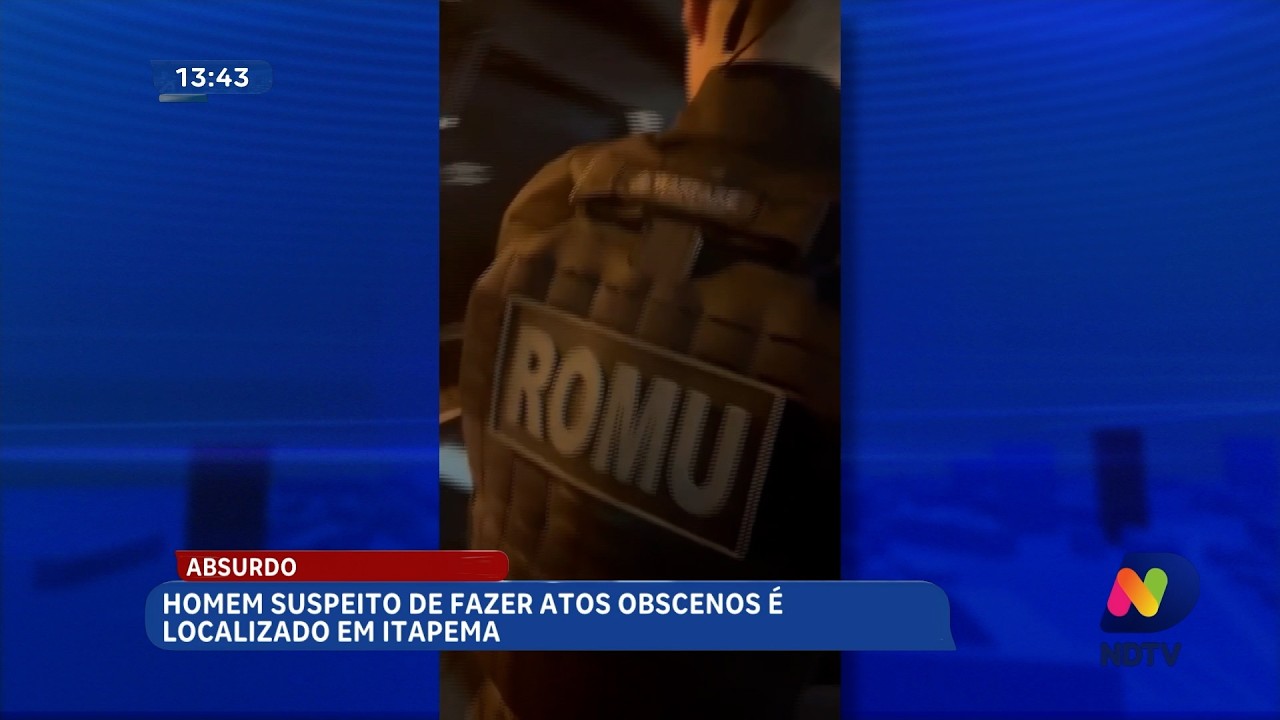 Homem suspeito de atos obscenos é localizado em Itapema