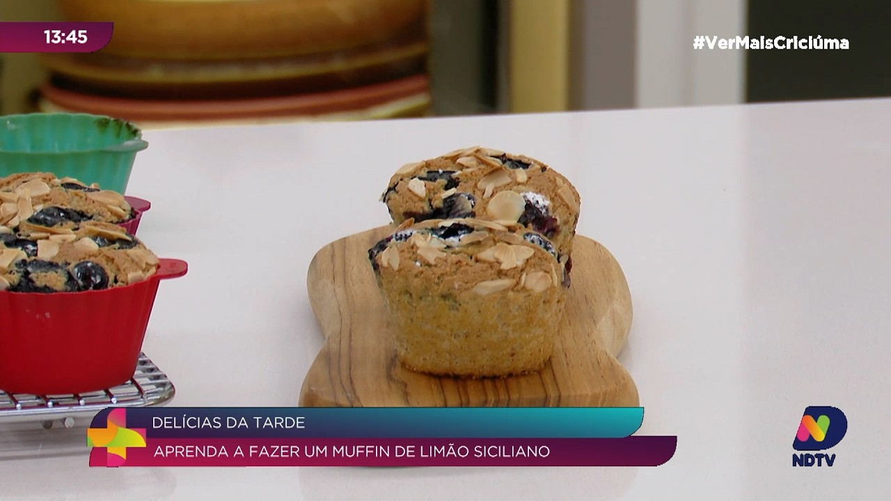 Receita de muffin de limão siciliano é rápida e fácil de fazer