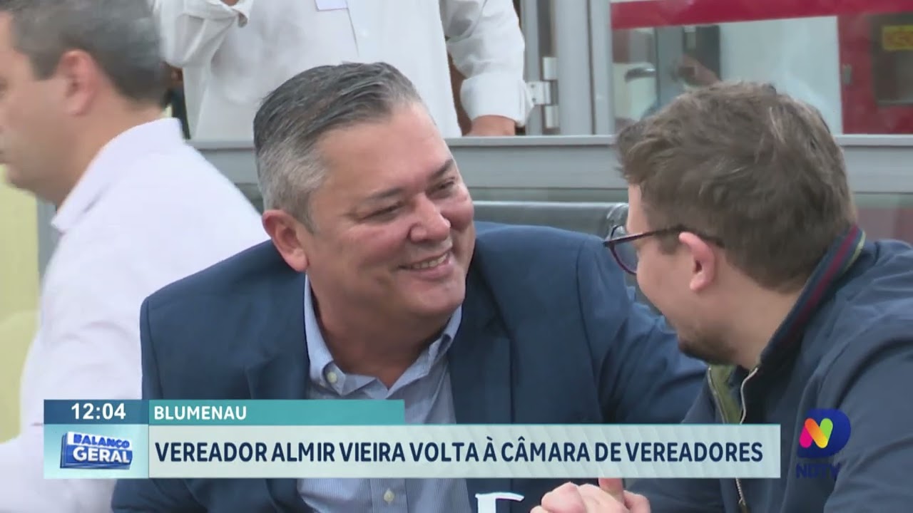 Blumenau: vereador Almir Vieira volta à Câmara de Vereadores