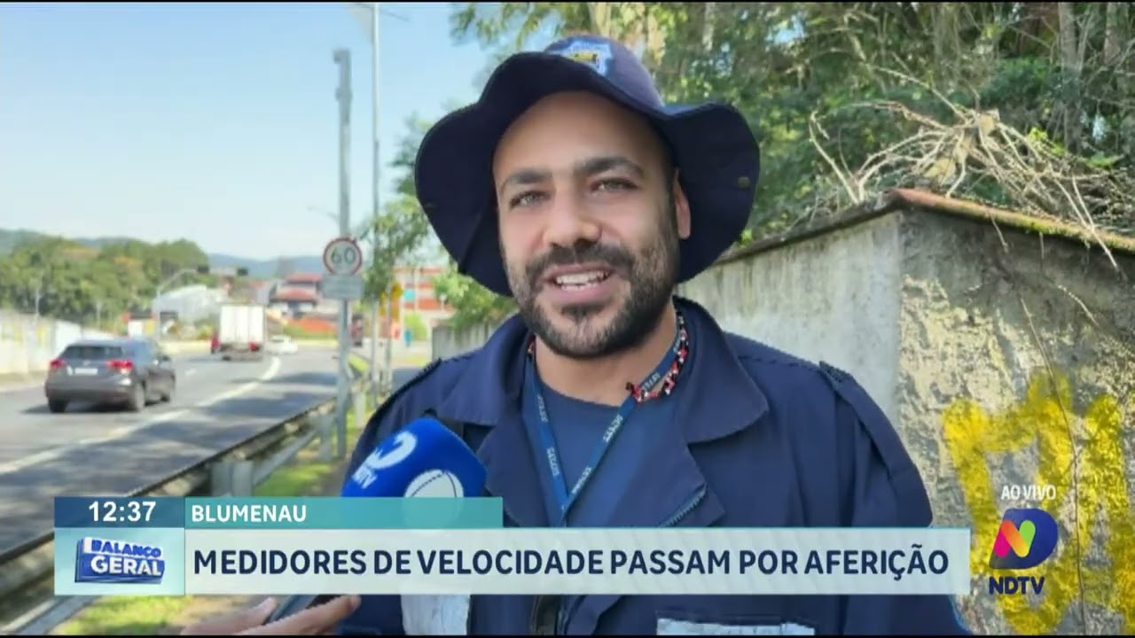 Trânsito: medidores de velocidade passam por aferição em Blumenau