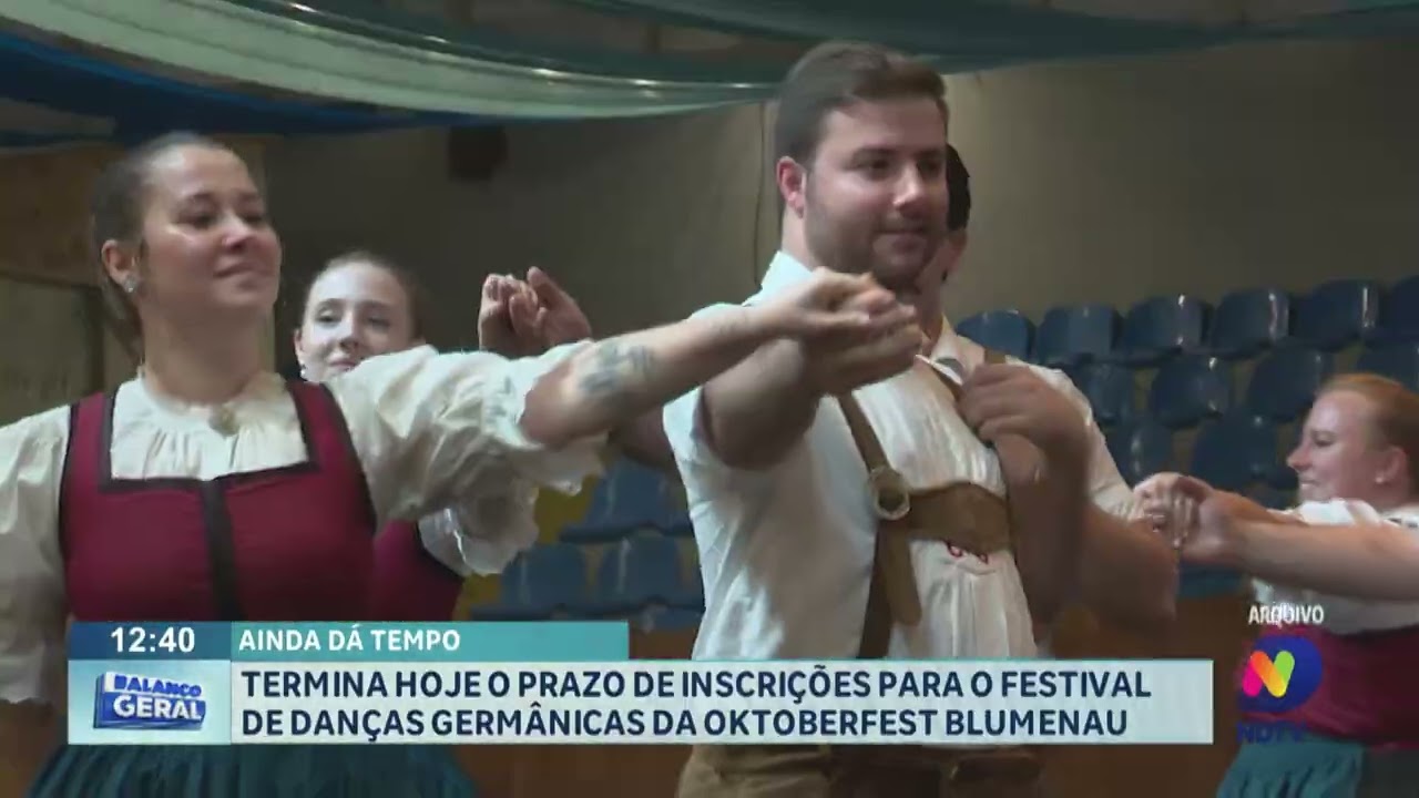 Inscrições para o Festival de Danças Germânicas da Oktoberfest Blumenau termina nesta terça-feira