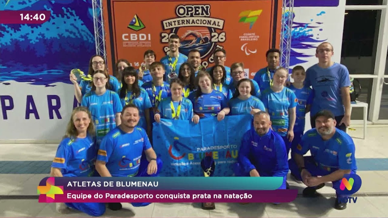 Equipe do Paradesporto conquista prata na natação
