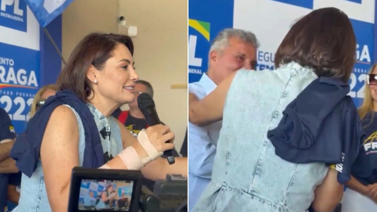 Michelle manda 'abraço hétero' de Jair Bolsonaro a deputado do PL: 'Está com saudade de você'