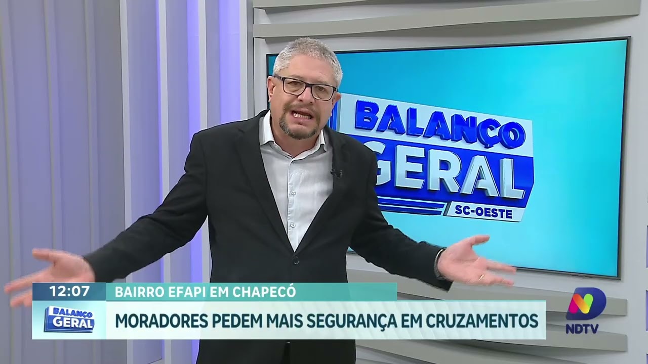 Cruzamentos da Efapi preocupam moradores por risco de acidentes