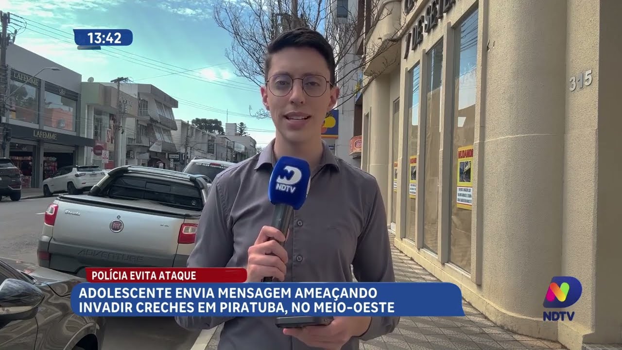 Mensagem com ameaça de ataque a creches mobiliza polícia em Piratuba