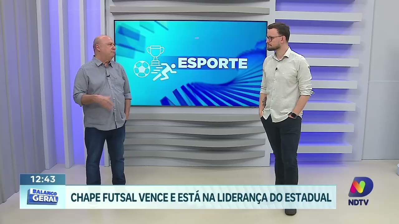 Chape Futsal faz 6 a 3 e reassume liderança do Catarinense