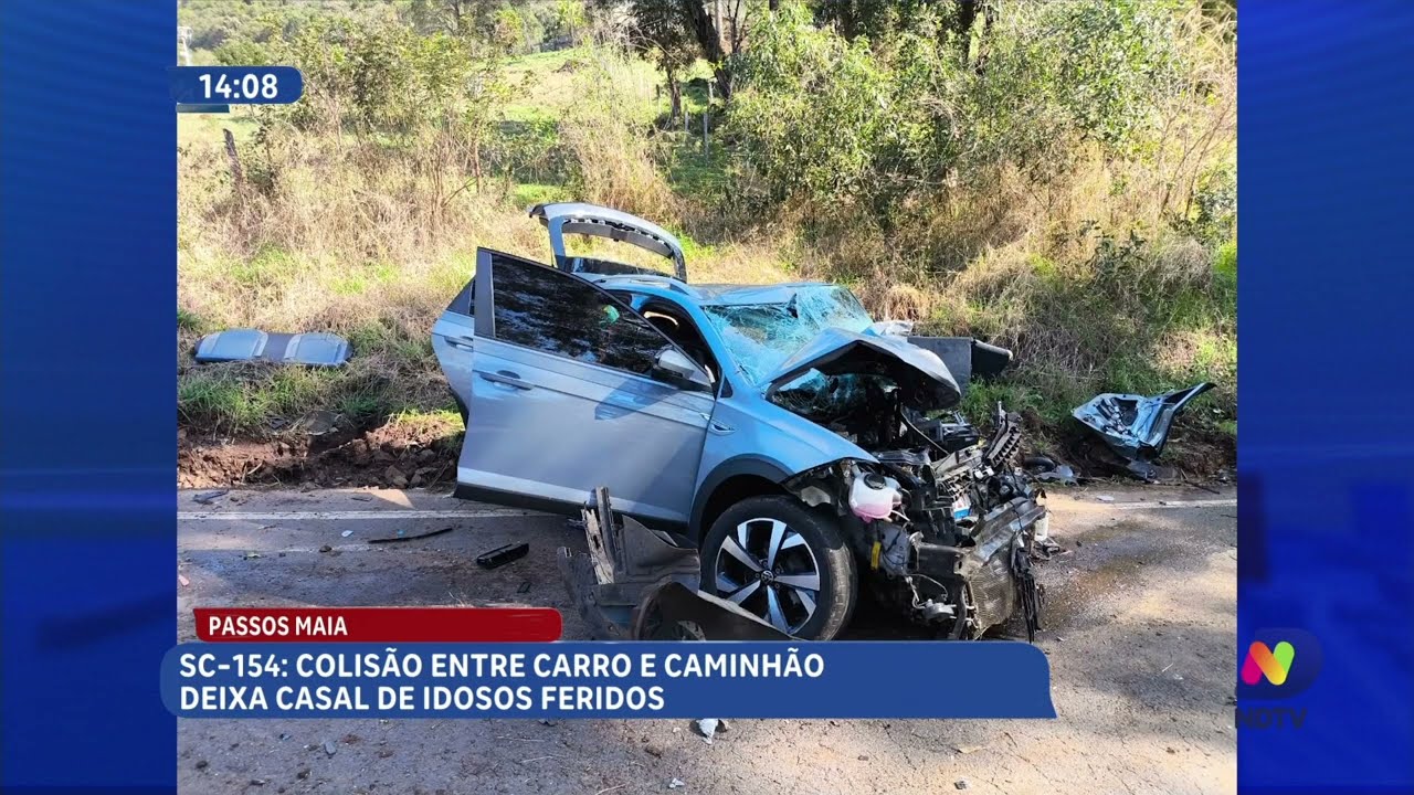 Acidentes deixam um morto e dois feridos no Oeste de Santa Catarina