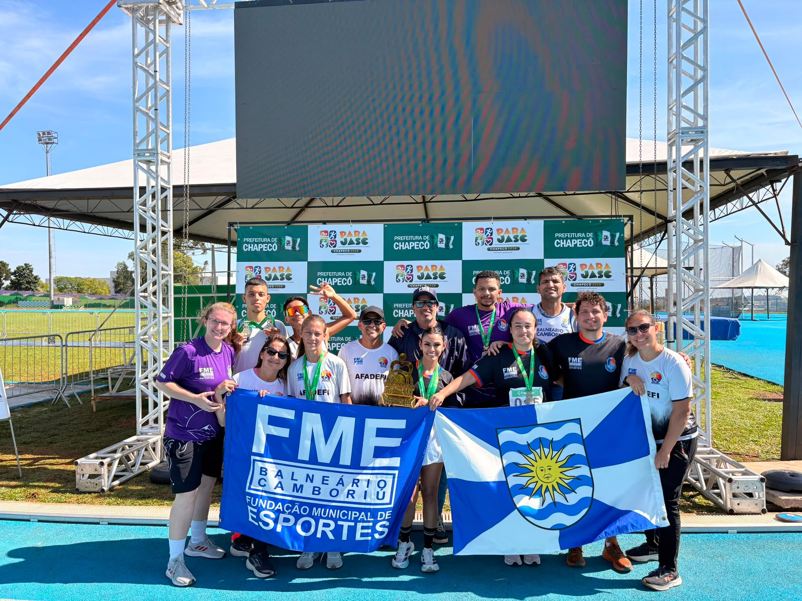 BC conquista as primeiras medalhas e troféu nos Jogos Abertos Paradesportivos de Santa Catarina