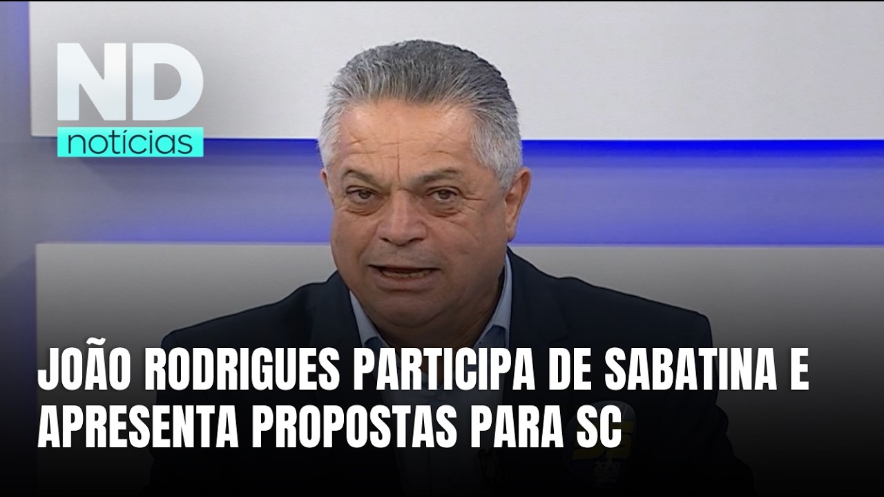 Sabatina com João Rodrigues aborda propostas para o governo de SC