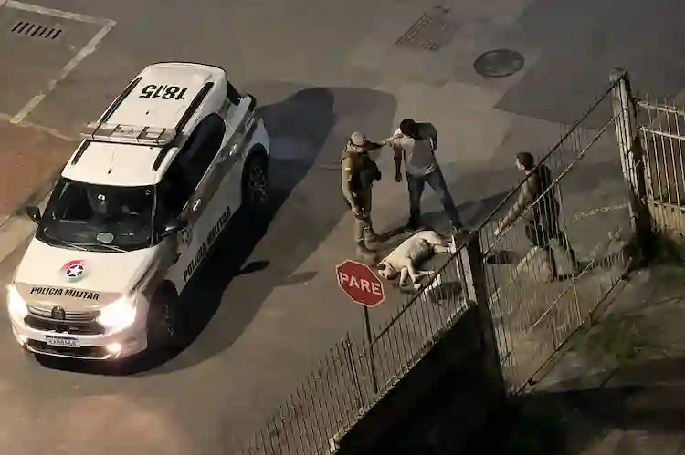 VÍDEO: Pitbull é morto a tiros após avançar contra policiais durante abordagem em Itajaí