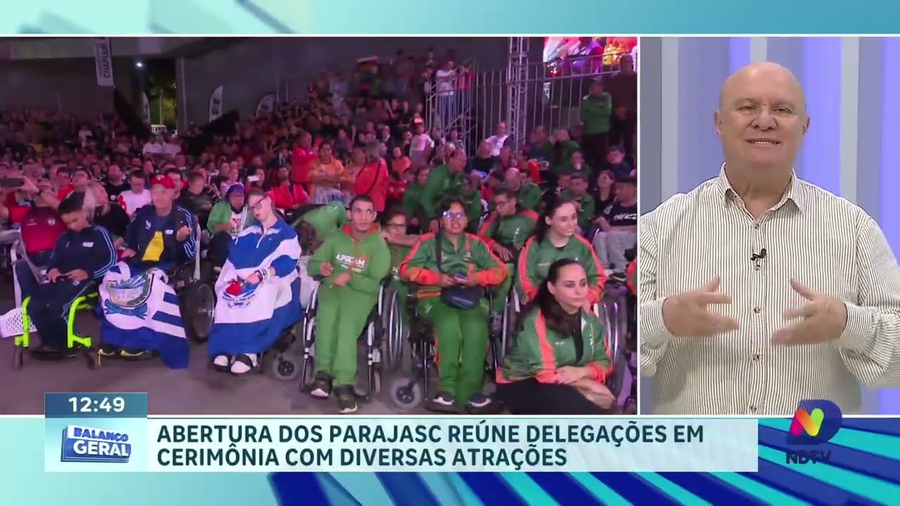 Abertura do ParaJASC emociona atletas e reúne delegações em Chapecó