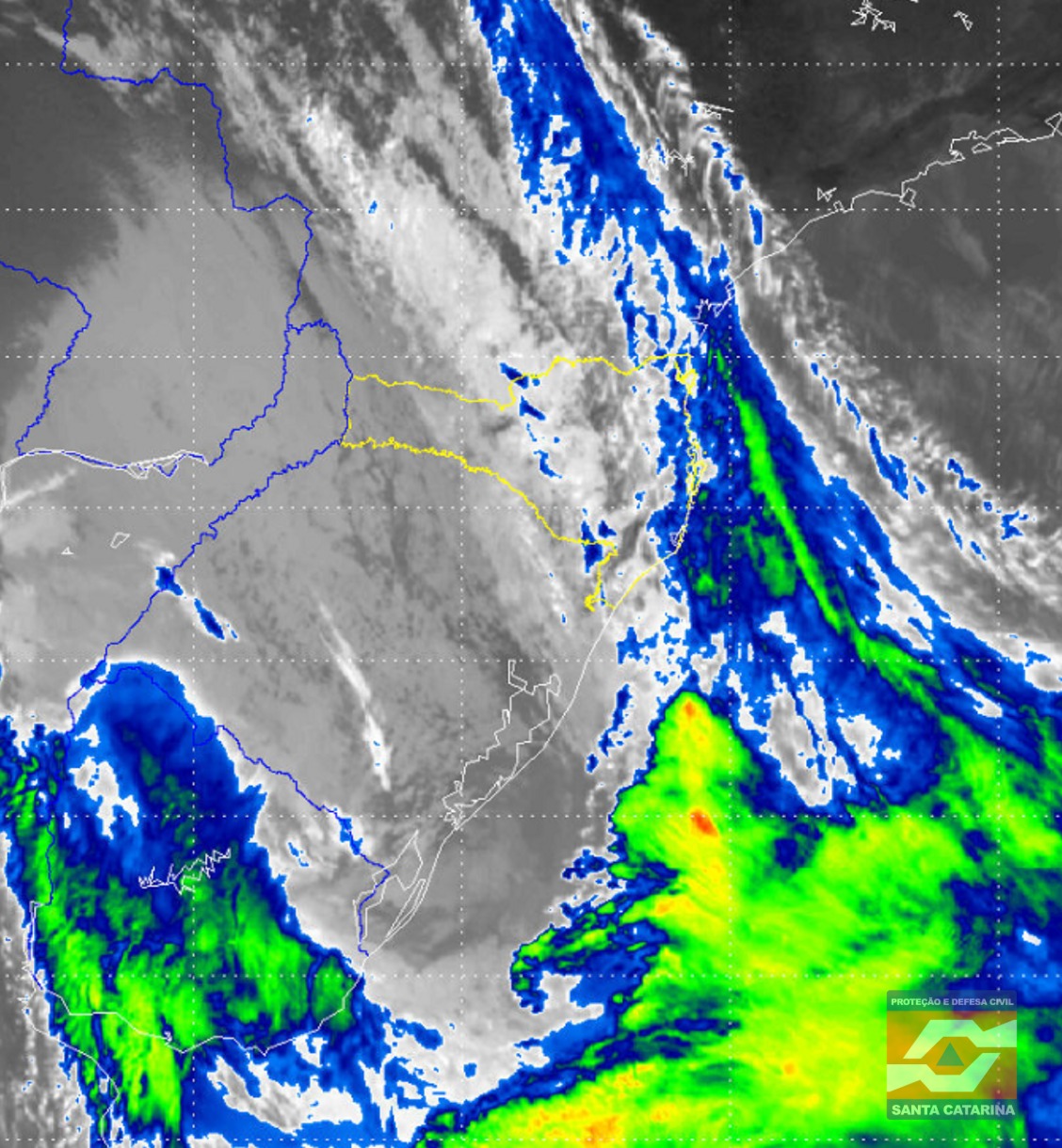 Monitoramento Meteorológico DC/SC 20/08 17:00 - Secretaria de Estado da Proteção e Defesa Civil de Santa Catarina