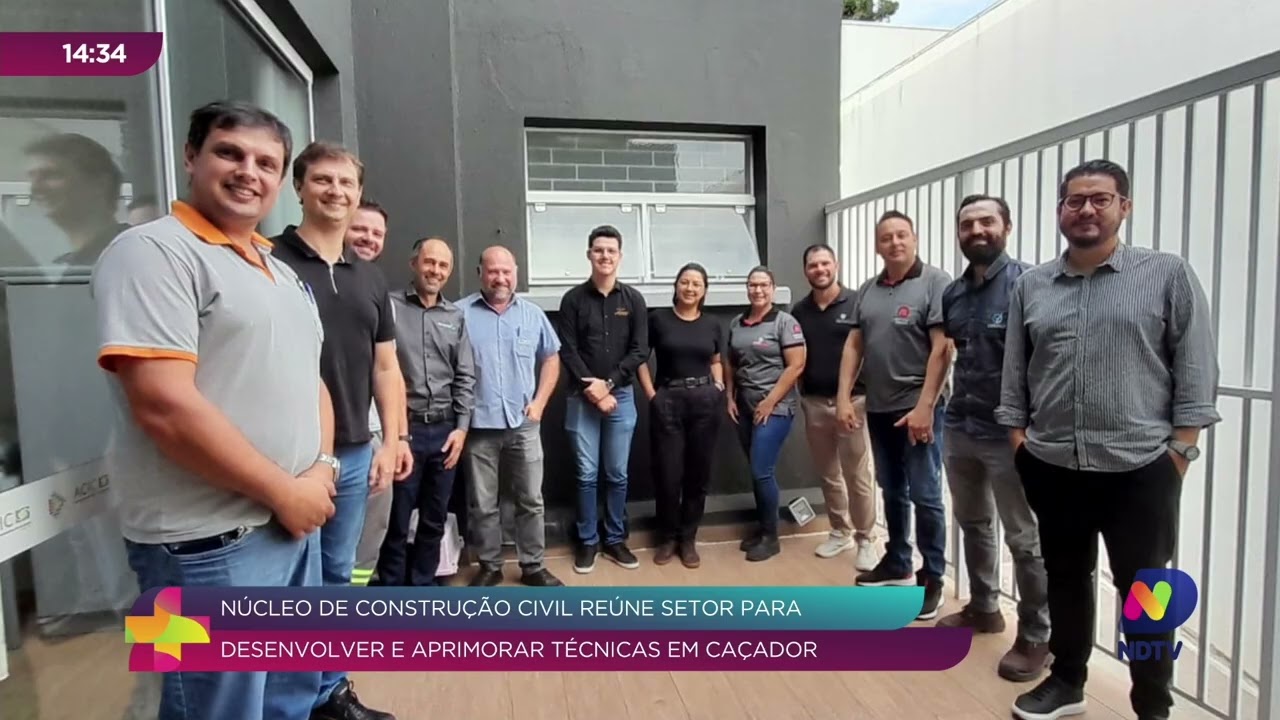 Núcleo de Construção Civil busca aprimorar técnicas em Caçador