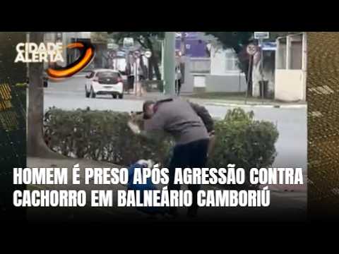 Homem de 55 anos é preso após agredir cachorro em Balneário Camboriú