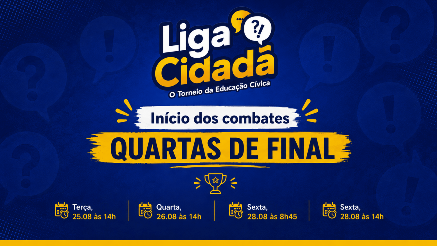 Etapa eliminatória da Liga Cidadã inicia na próxima semana