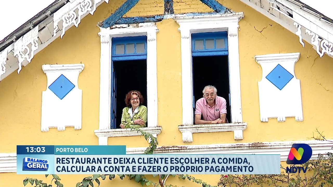 Restaurante em Porto Belo deixa cliente escolher e pagar a própria conta