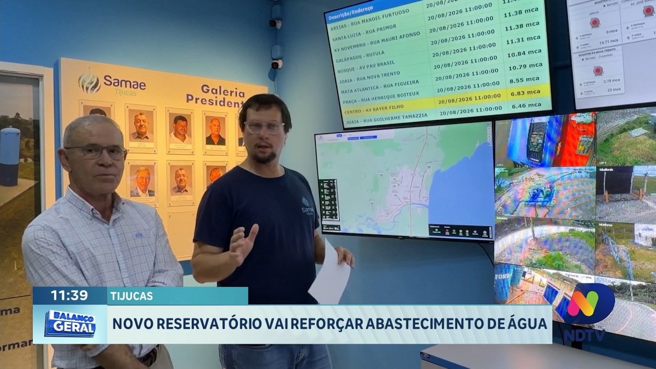 Novo reservatório vai reforçar abastecimento de água em Santa Catarina
