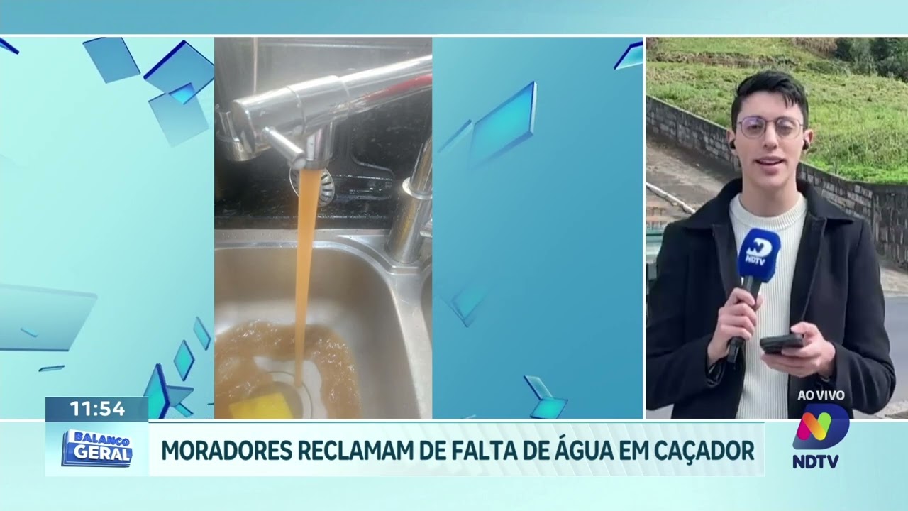 Moradores de Caçador relatam problemas no abastecimento de água