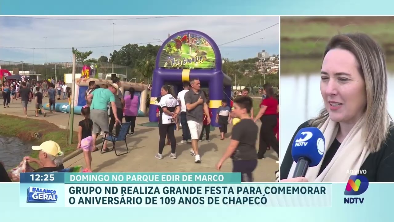 Grupo ND promove festa gratuita pelos 109 anos de Chapecó